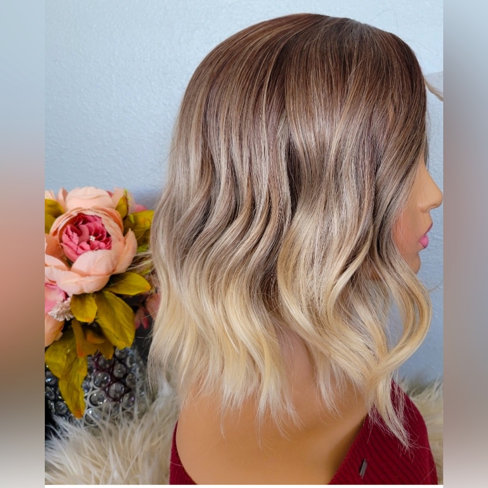 Honey ombre balayage wave wig lace front NWOTs